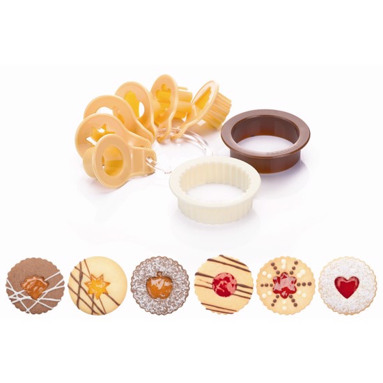 Billede af Udstikker sæt til småkager med 6 motiver fra Tescoma